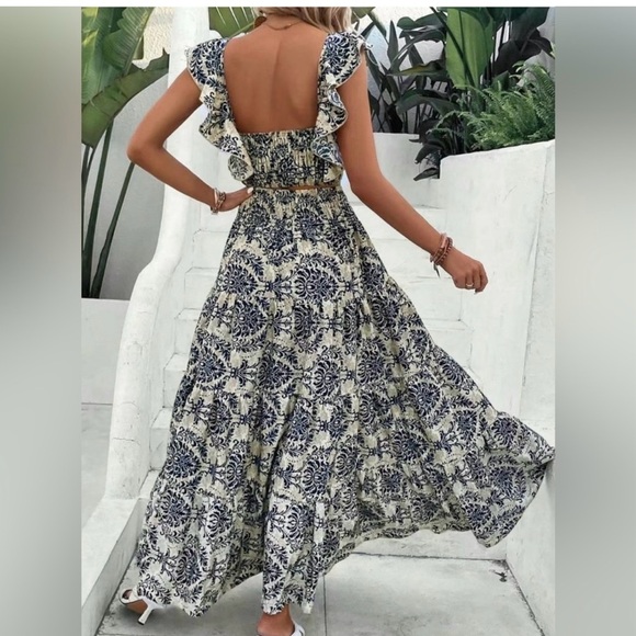 NWOT 2 piece maxi skirt set - Picture 2 of 3